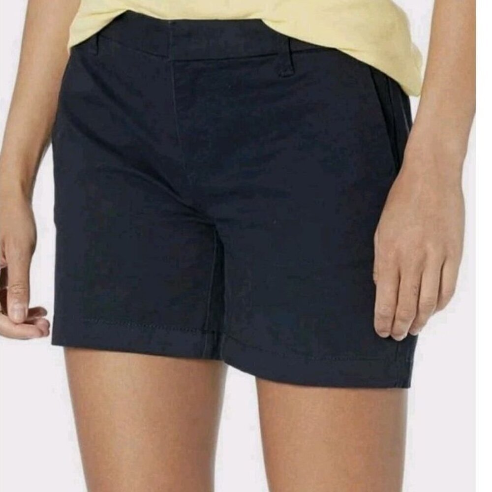 Tommy Hilfiger Women's Blue Th Flex 5 Inch Hollywood Bermuda Shorts Size 0